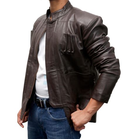 han solo leather jacket replica|han solo force awakens jacket.